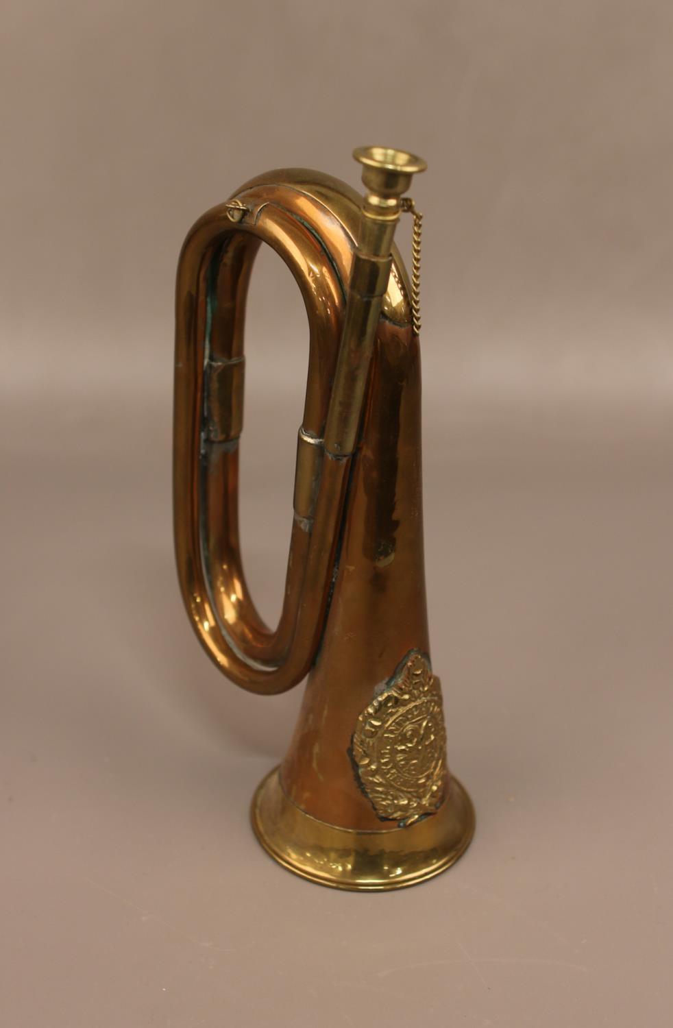 An Argyll & Sutherland Highlanders Military Copper & Brass Bugle.