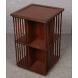 A mahogany revolving bookcase. (77cm x 48cm)