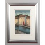 Paul Horton (Modern British b. 1958) limited edition signed print in silvered frame. Titled All