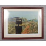 After Sir Sidney Robert Nolan (1917-1992), a framed limited edition lithograph print, First Class