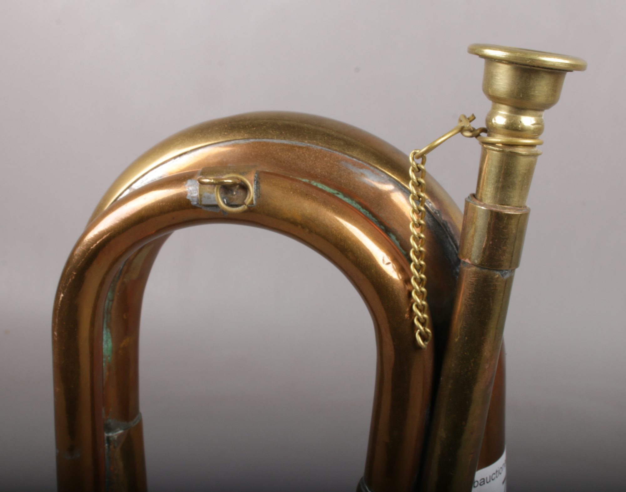 An Argyll & Sutherland Highlanders Military Copper & Brass Bugle. - Image 4 of 5