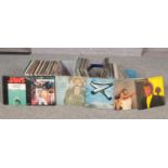 Three boxes of LP's artists to include, Rod Stewart, Roxy Music, Mike Oldfield, Simon and Garfunkel,