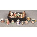 A collection of character jugs, Burlington, Allertons, Leonardo examples