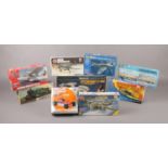 A collection of boxed Airfix, Meccano and a remote controlled car to include, an Airfix Bristol