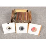A box of 45 rpm vinyl included, The Rolling Stones, 10CC & Chicago etc.