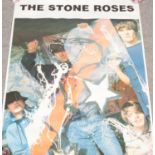 A large The Stone Roses music poster. (137cm x 97cm).