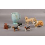 A collection of Beswick ceramic model dogs, Border Collie Sheepdog, Gloss finish No. 1792,