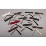 A collection of eleven boxed cut throat razors, to include Glossop, Fagan, Nowill etc.