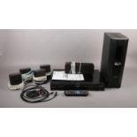 A Panasonic (Model no SC-PT470) - DVD Home Theatre Sound System which comprises of, a Subwoofer, two