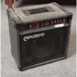 A Carlsbro amplifier and speaker (46cm width x 47cm height).