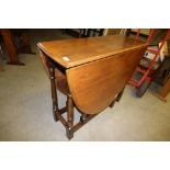 Oak drop leaf table