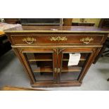 19th century French brass mounted pier cabinet