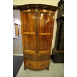 Mahogany bowfront cupboard