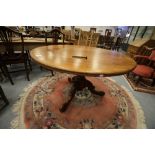 Victorian mahogany breakfast table