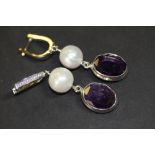 925 amethyst earrings