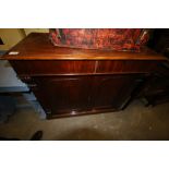 Victorian mahogany chiffonier (A/F)