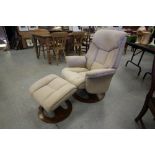 Stressless style chair / footstool