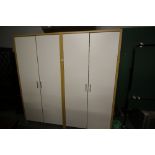 2 modern double wardrobes