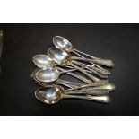 Qty Silver coffee spoons