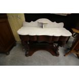 Mahogany marble top washstand