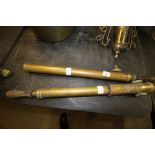 Two Vintage brass weed sprayers