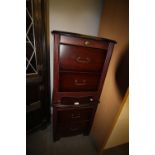 Pair modern laminate bedside chests