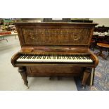 J & J Hopkinson walnut piano