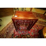 Chinese rosewood nest of three tables
