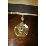 WWII brass Manneken PIS 'Anti-Hitler Propaganda' ashtray with Hitler's face embossed - possibly