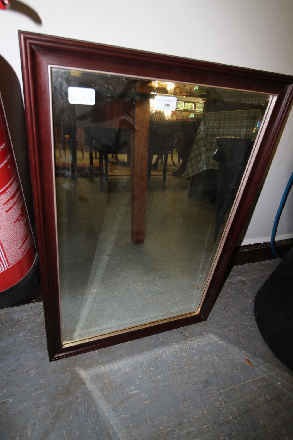 Wooden framed mirror