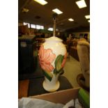 Moorcroft, Hibiscus pattern large table lamp