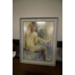 Chalk Study female nude