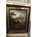 Early 20th Century oil on canvas, Cat Gill Derwent Water by T.Hodgson - some repair