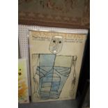 Ben Shahn Exhibition poster 1967, framed