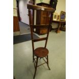 Early 19th Century elm and mahogany deportment chair (old repairs)