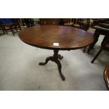 Mahogany stem table 1 piece top