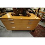 Modern hardwood chest of drawers