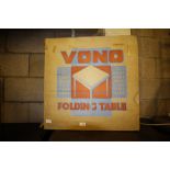 Vono folding table, new in original box