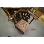 George III Oak Elbow Chair