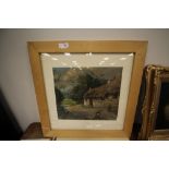 Oil on Board "Country Scene" bearing signature by Gyrth Russell, possibly Irish