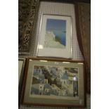 2 Guy Vaesen Signed Santorini Prints