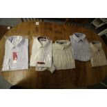 Van Heusen 15.5 gents shirt and 4 other gents shirts (unworn)