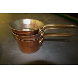 3 Copper & Brass pans
