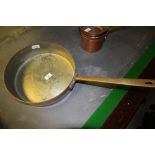 Large copper & brass saute pan
