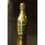 19th century brass Veuve Clicquot champagne vesta case