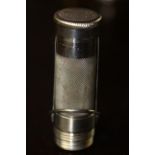 Early 20th Century Marble's American chromed cylindrical vesta case, base stamped Marble's Gladstone