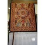 Turkish Silk style Medallion Rug (3'2" x 4'9")