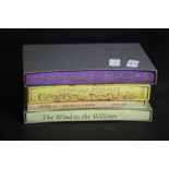 Four Folio Society volumes with slip cases including Animal Farm