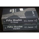 James [E.L.], Two volumes, Fifty Shades of Grey and Fifty Shades Darker, both signed 2012 editions