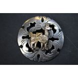 Peruvian silver & gold brooch (made in New Mexico)